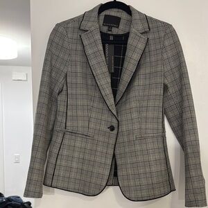 Banana Republic Black and White Tailored Blazer